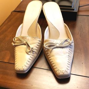 Aerosoles Leather Heel Mules Sz-9
